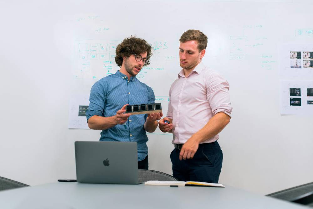 RapidPro engineering team collaborating